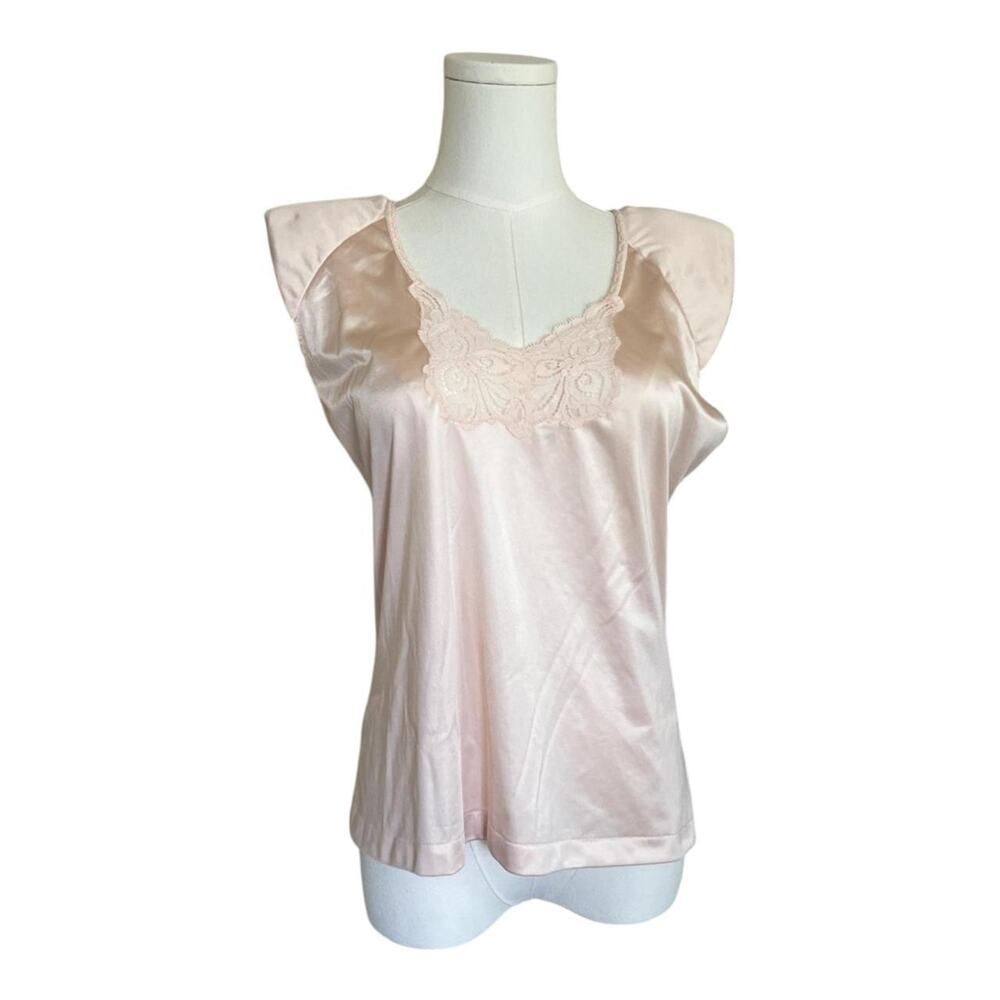 Vintage pink silky cami top